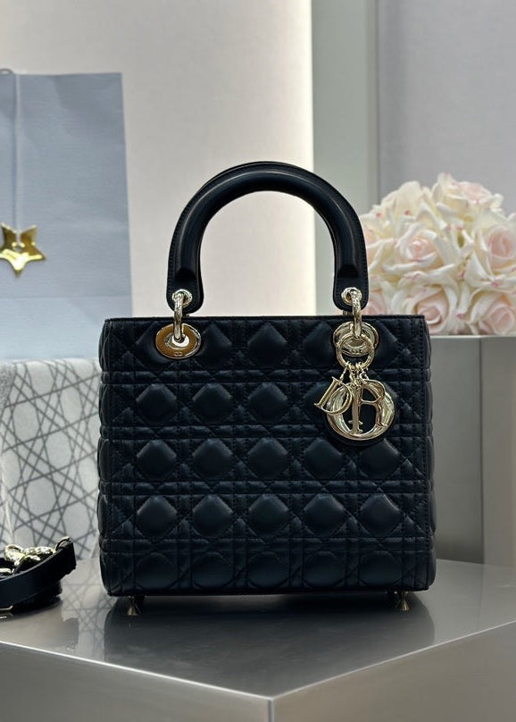 Dior Medium Lady Dior Bag Black