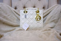 Medium Lady Dior Bag - White