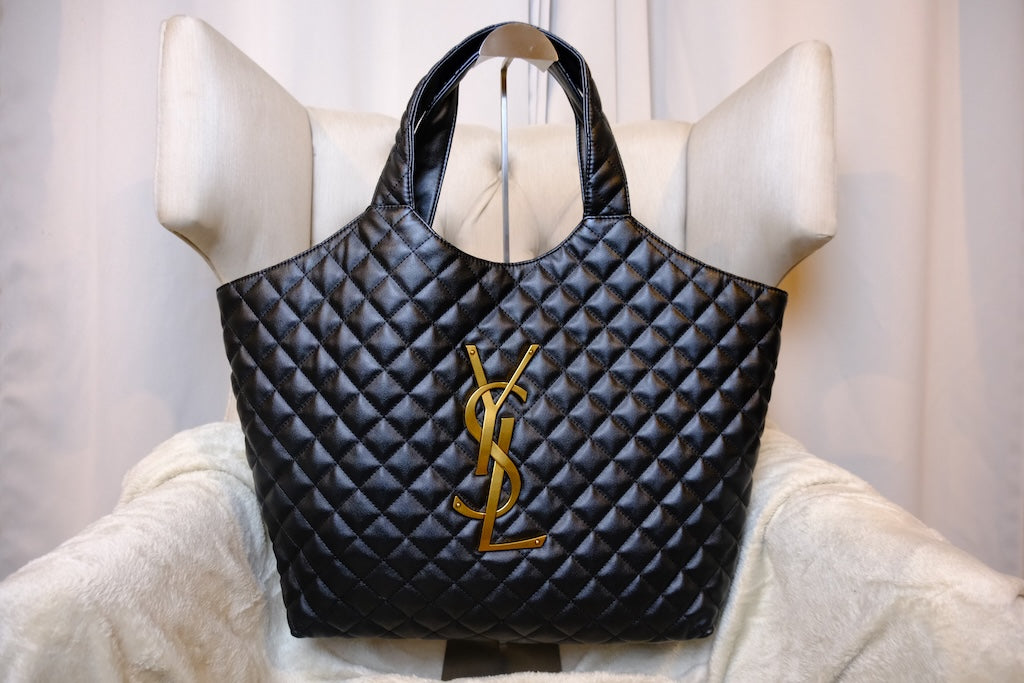 Icare Maxi Shopping Bag - Black