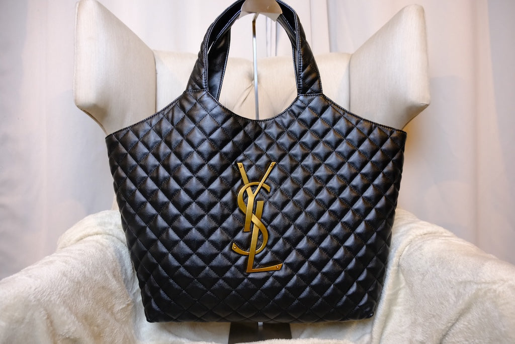 Icare Maxi Shopping Bag - Black