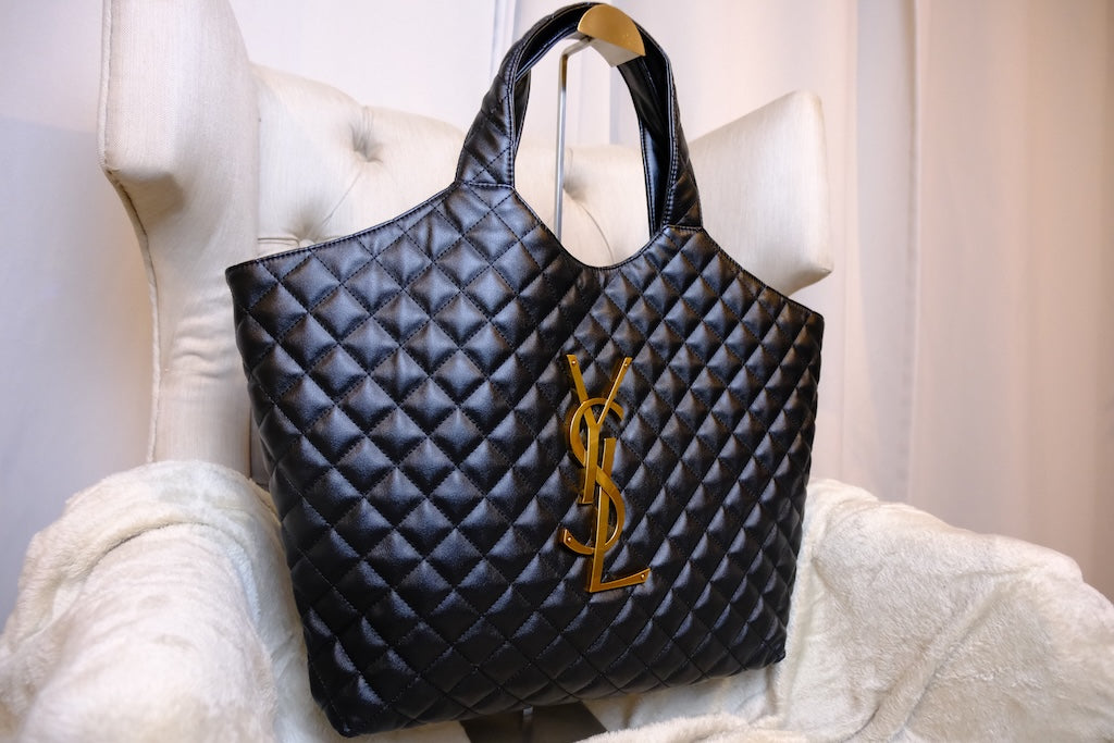 Icare Maxi Shopping Bag - Black