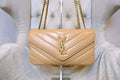 Loulou Medium in Matelassé - Natural Tan