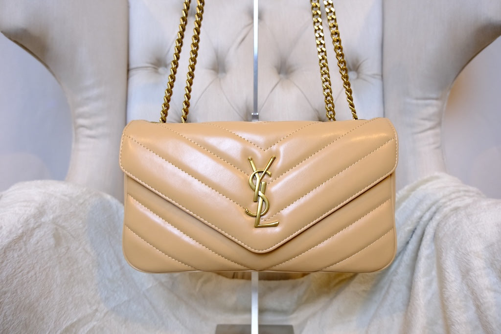 Loulou Medium in Matelassé - Natural Tan
