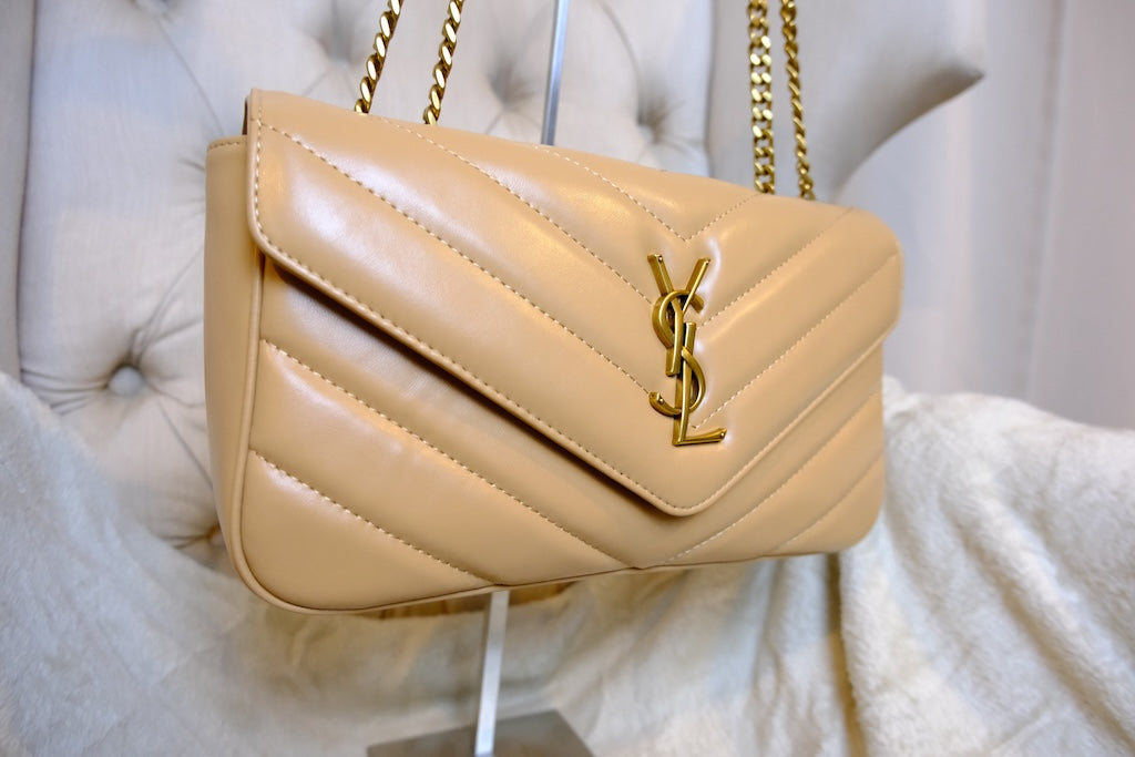 Loulou Medium in Matelassé - Natural Tan
