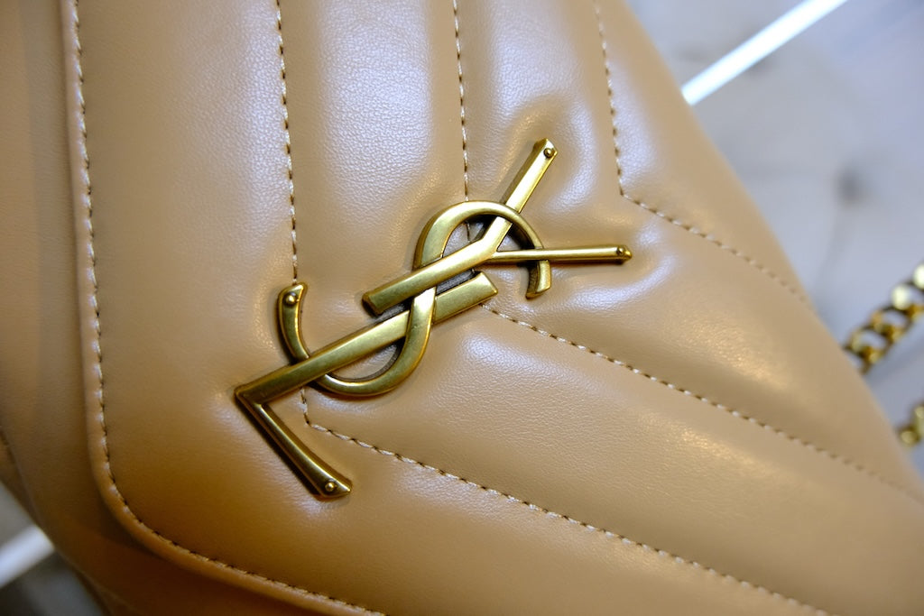 Loulou Medium in Matelassé - Natural Tan
