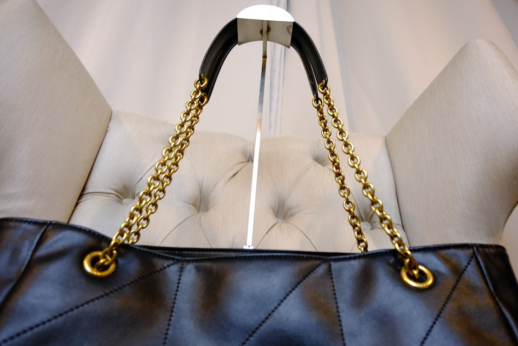 Jamie Shopping Tote Bag - Black