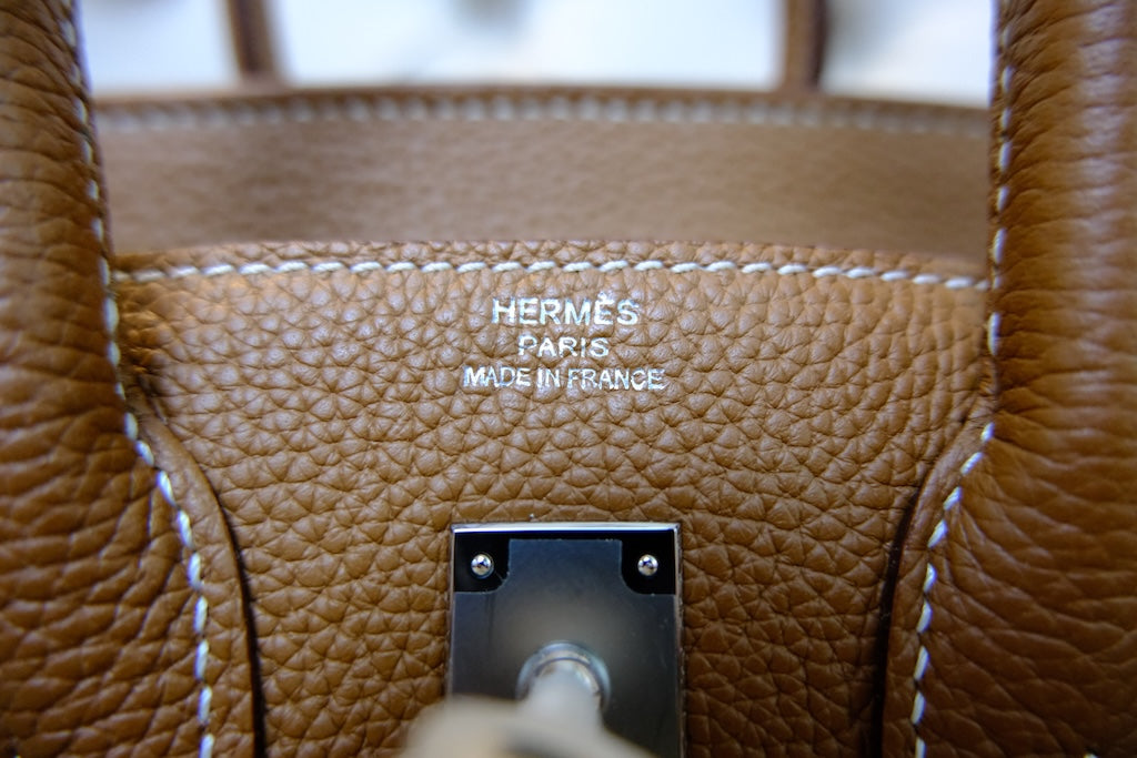 Birkin 25 - Gold Togo PHW
