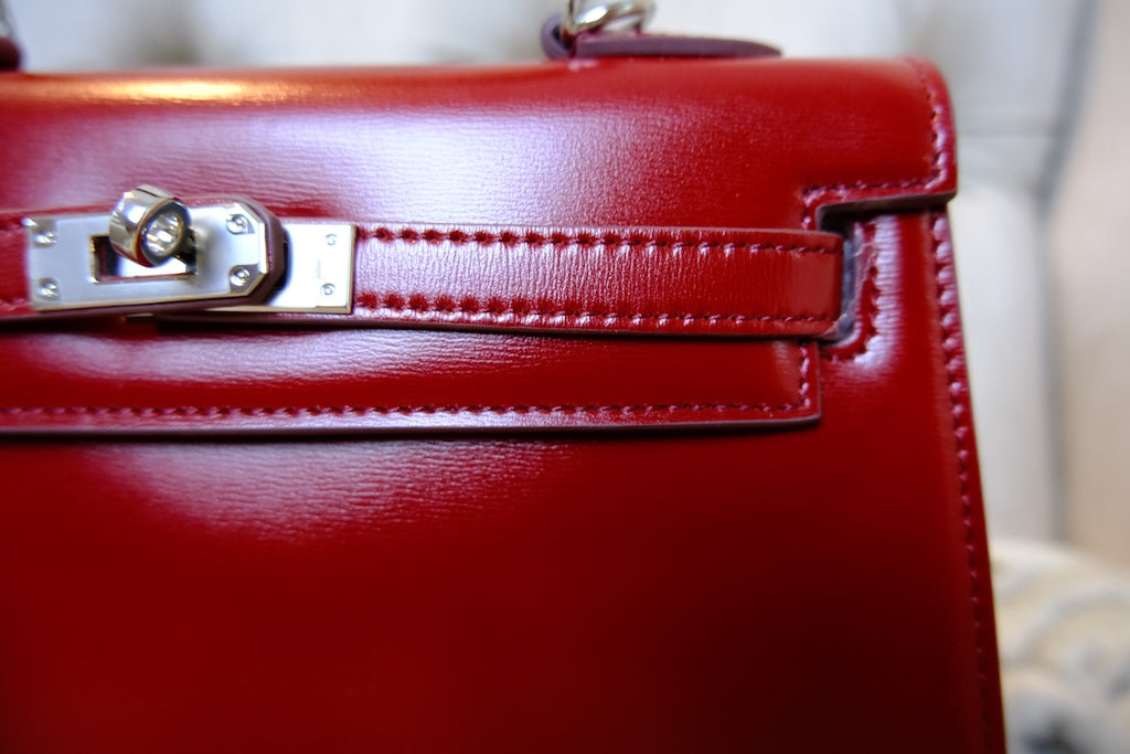 Hermès Kelly 25 - Rouge H Box GHW