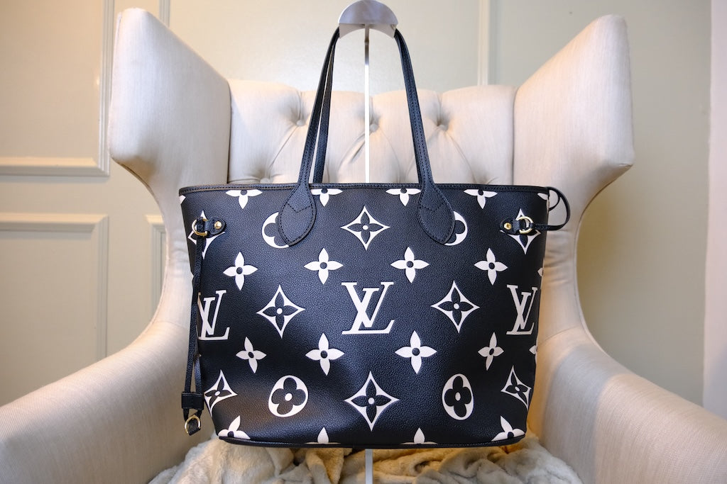 Neverfull MM - Black Beige Monogram Empreinte