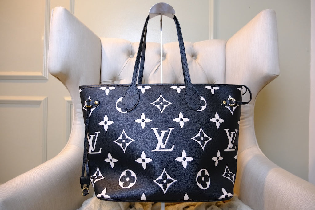 Neverfull MM - Black Beige Monogram Empreinte