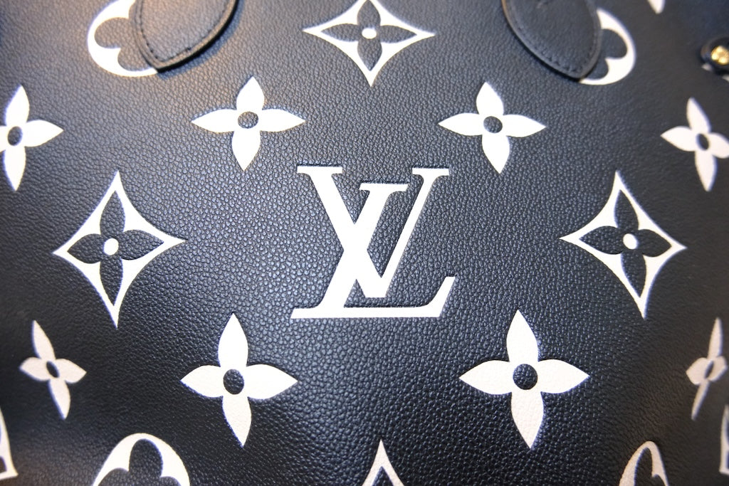 Neverfull MM - Black Beige Monogram Empreinte