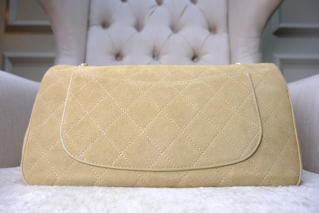 Suede Classic Flap - Beige