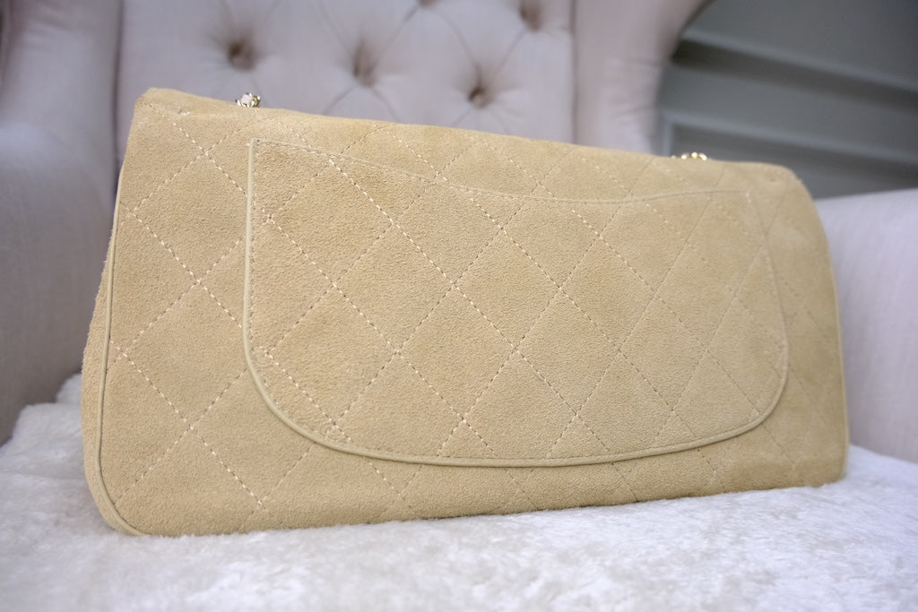 Suede Classic Flap - Beige