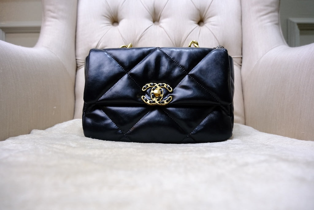 C19 Small - Black Lambskin