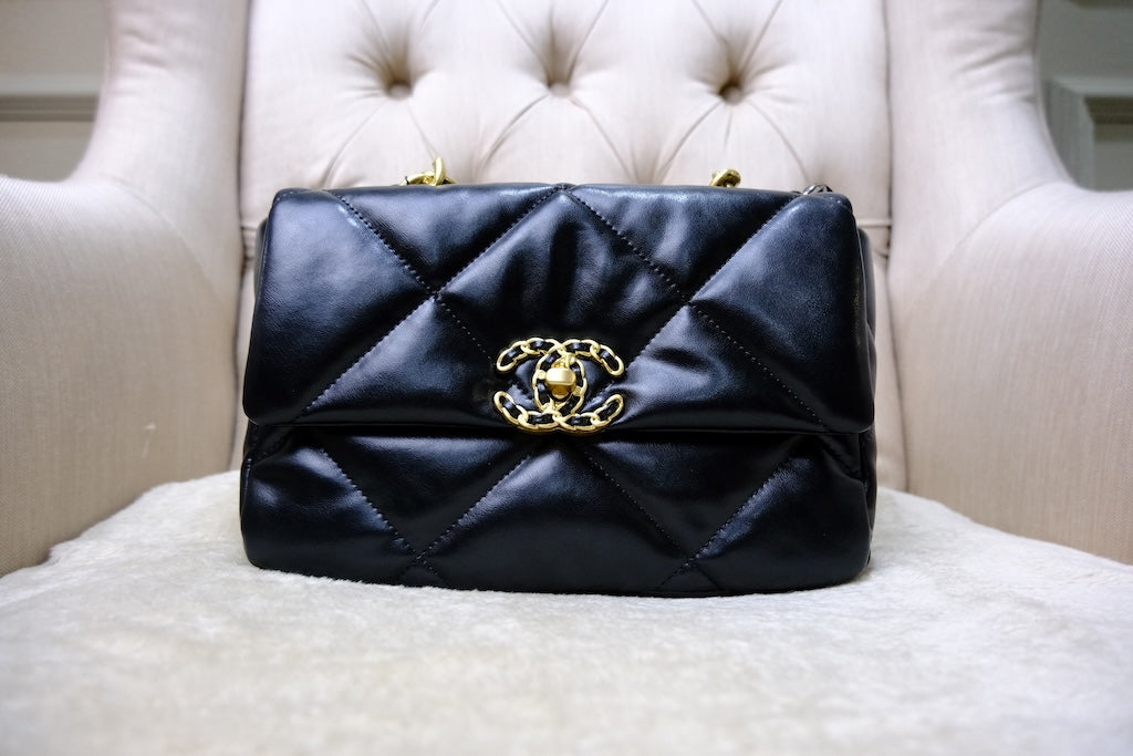 C19 Small - Black Lambskin