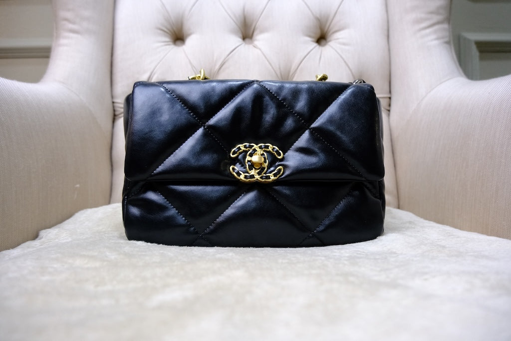 C19 Small - Black Lambskin