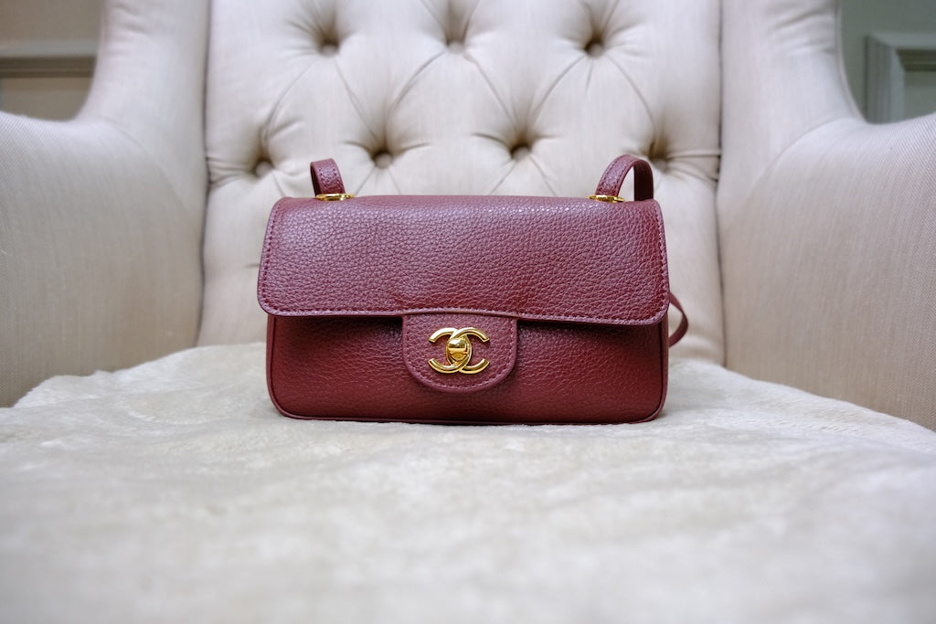 Maxi Flap Mini- Burgundy
