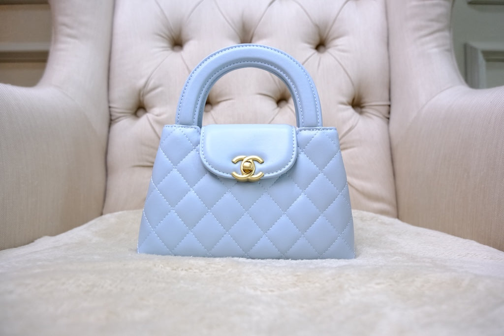 Mini Kelly Top Handle - Blue