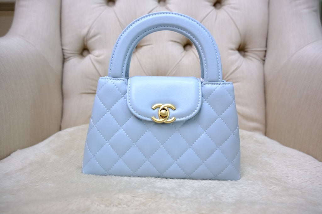 Mini Kelly Top Handle - Blue