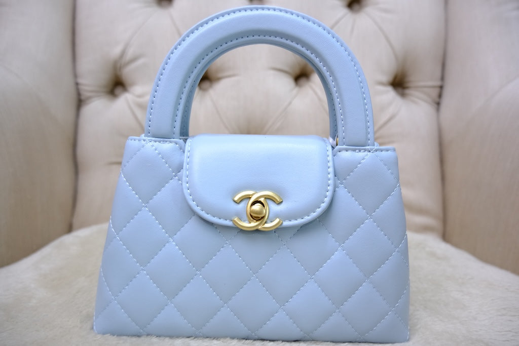 Mini Kelly Top Handle - Blue