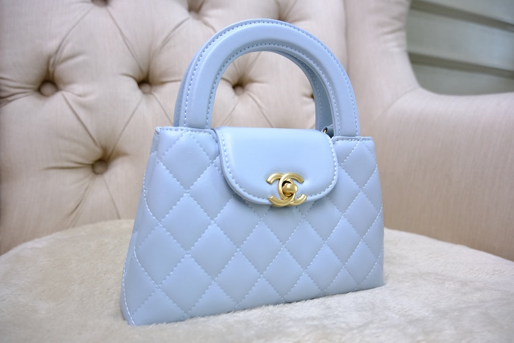 Mini Kelly Top Handle - Blue