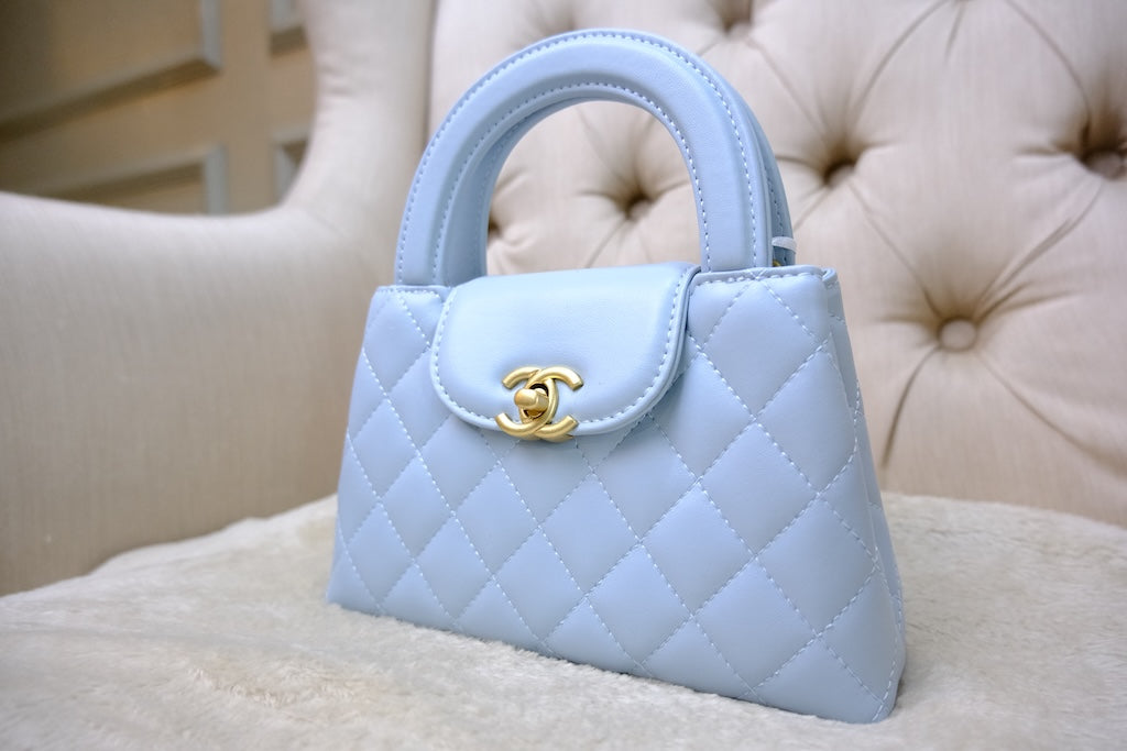 Mini Kelly Top Handle - Blue
