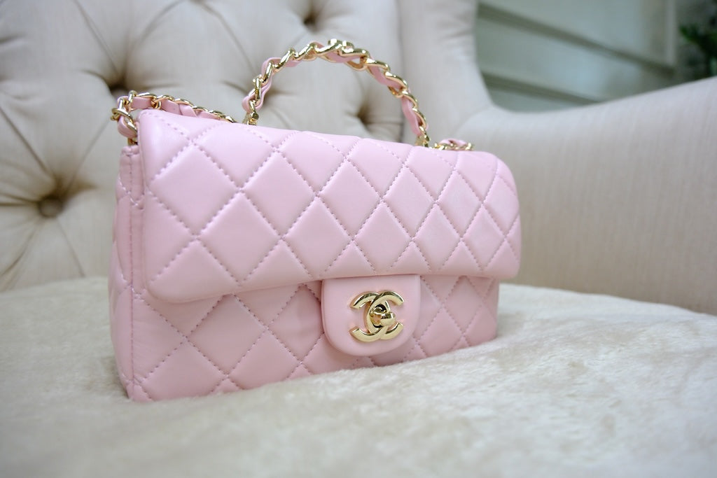 Mini Top Handle Rectangular Flap - Light Pink