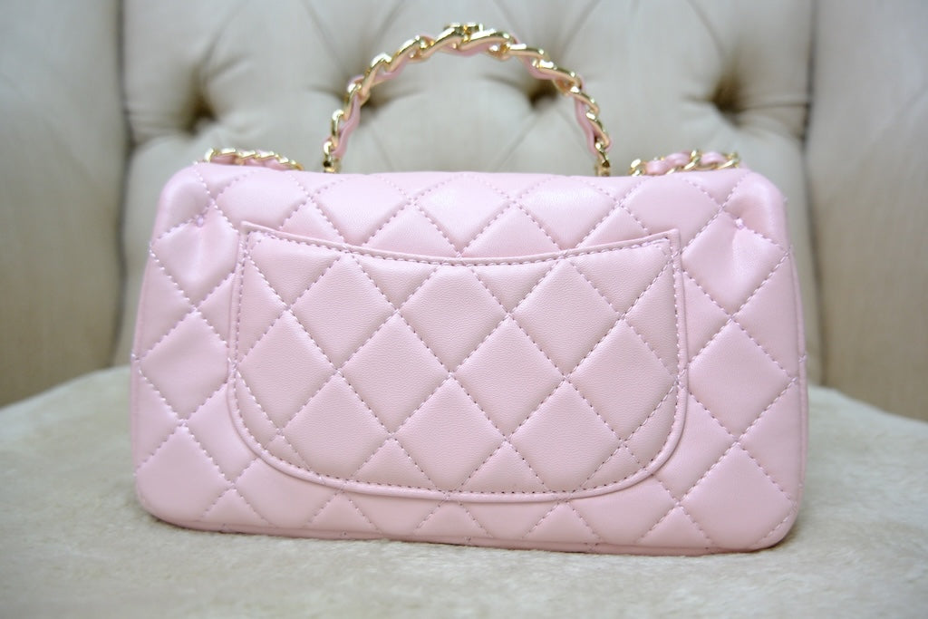 Mini Top Handle Rectangular Flap - Light Pink