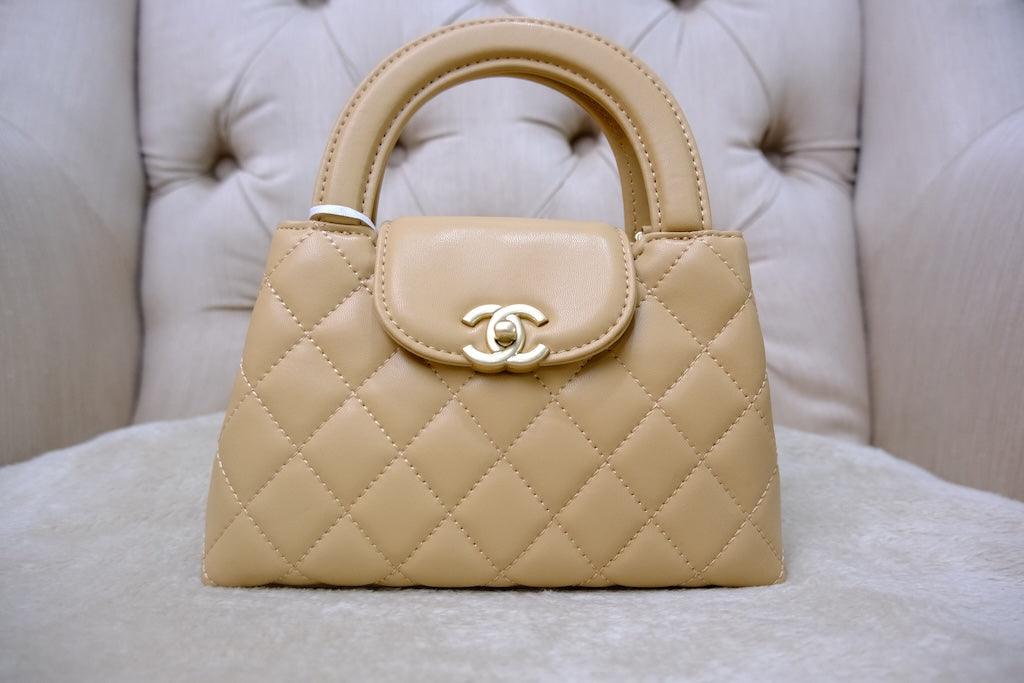 Mini Kelly Top Handle - Beige
