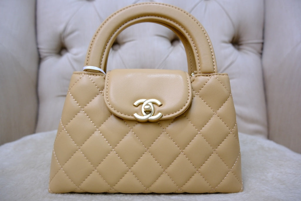 Mini Kelly Top Handle - Beige