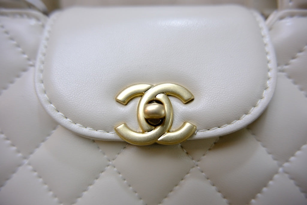 Mini Kelly Top Handle - White