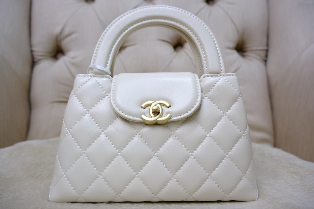 Mini Kelly Top Handle - White