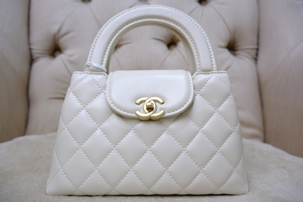 Mini Kelly Top Handle - White