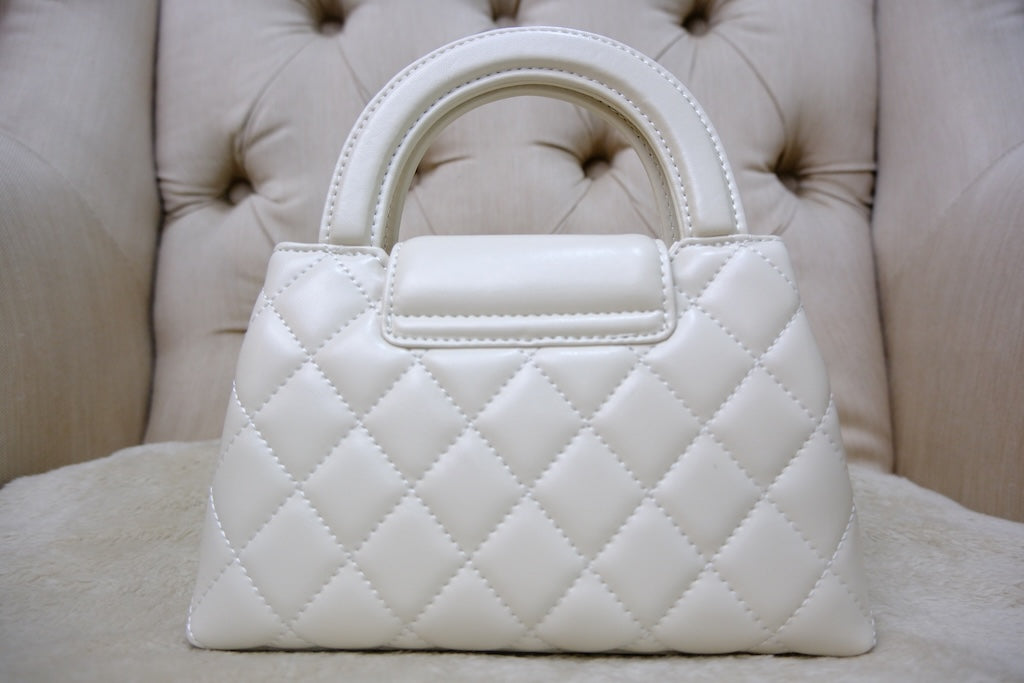 Mini Kelly Top Handle - White