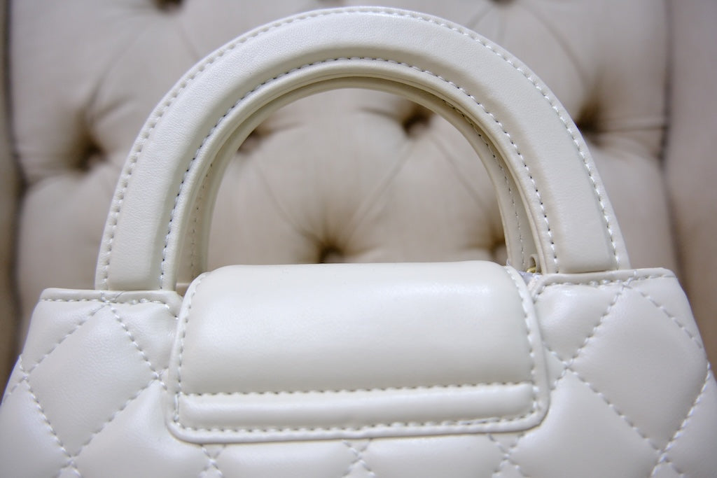 Mini Kelly Top Handle - White