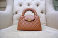 Mini Kelly Top Handle - Rust Brown