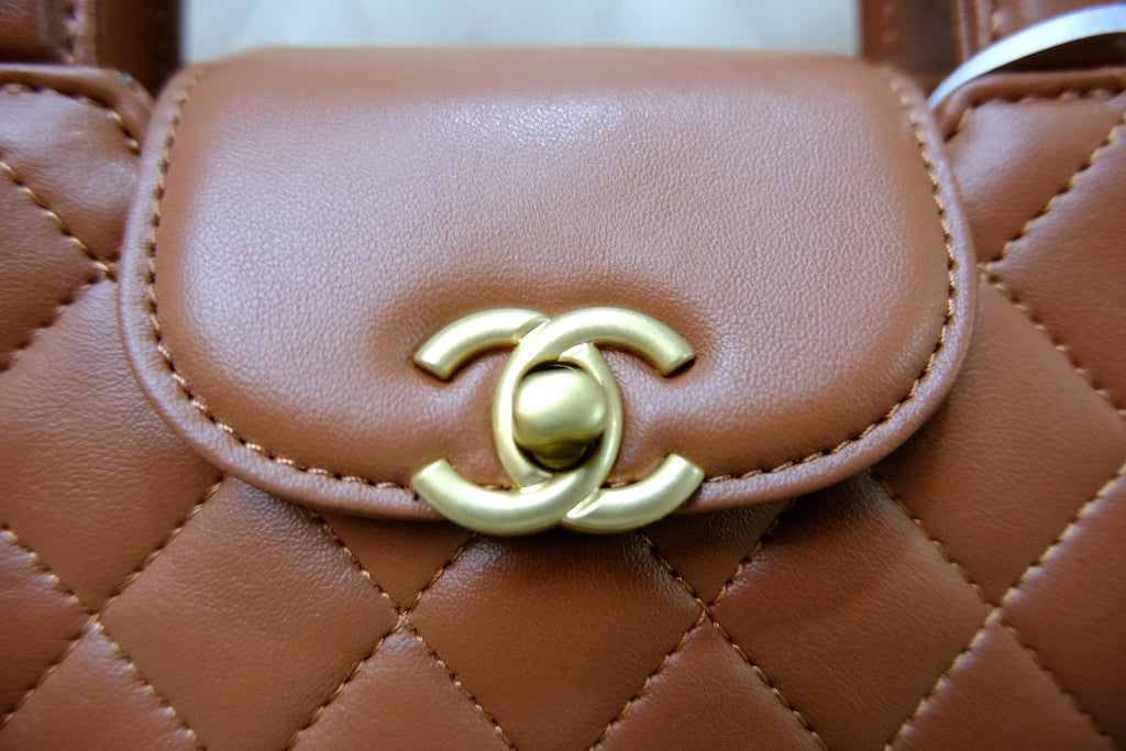 Mini Kelly Top Handle - Rust Brown