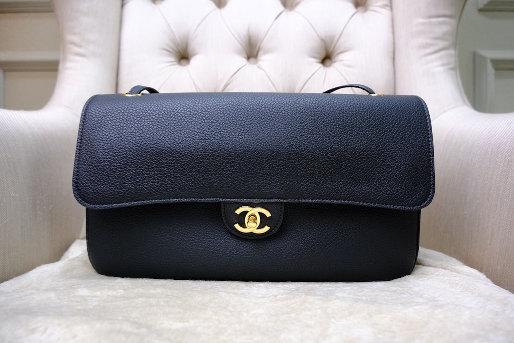 Maxi Flap - Black 32cm GHW