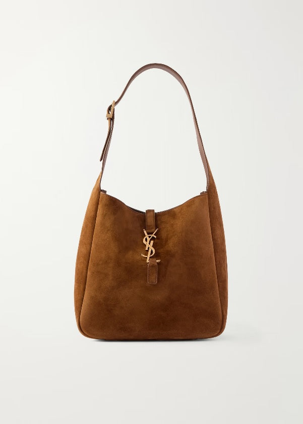 YSL Suede Le 5 à 7 Supple Medium Brown