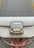 Gucci Horsebit 1955 Baguette White