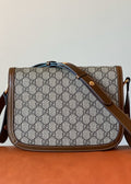 Gucci 1955 Horsebit Shoulder Bag Canvas Brown