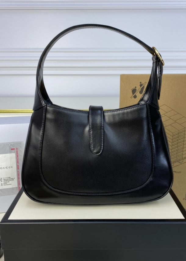 Gucci Jackie 1961 Half Moon Shoulder Bag - Black