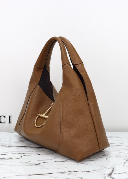 Gucci Softbit Maxi Shoulder Bag - Brown