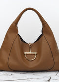 Gucci Softbit Maxi Shoulder Bag Brown