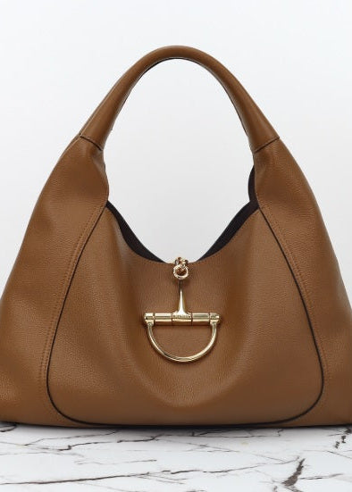 Gucci Softbit Maxi Shoulder Bag Brown